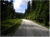 Koča na Pesku - The lake Ribniško jezero